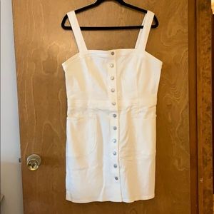 White denim dress
